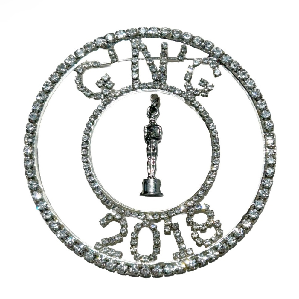 Rhinestone Glitz N Glam GNG Beauty Pageant 2018 Brooch Pin Miss Mrs Kerala India